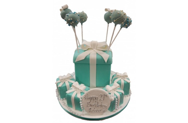 Tiffany Box with Cakepops